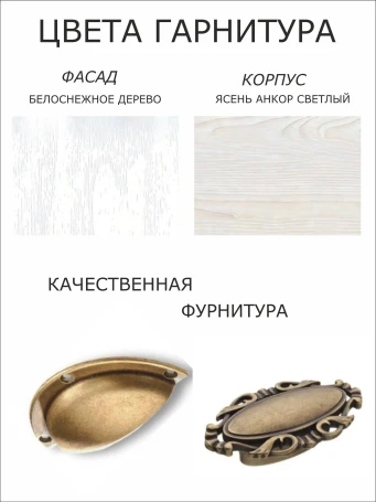 Комплект Прованс 2,0 м без столешницы 