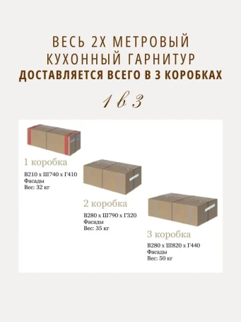Комплект Прованс 2,0 м без столешницы 
