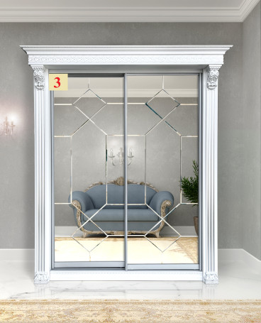 Шкаф-купе «Классик» 2-дверный, 1430х2400х770  