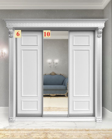 Шкаф-купе «Классик» 3-дверный, 2380х2400х770     